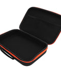 Open Portable Electric Drill Case With EVA Hard Shell And Oxford Fabric, showing interior with precision dividers and handle