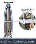 Ironing Board Cover And Pad For Standard Size 13 To 15 Inch Wide And 53 To 54 Inch Long Thick Padding With Elastic Edge