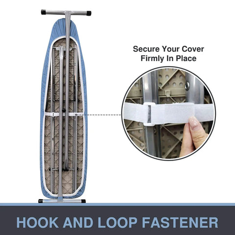 Ironing Board Cover And Pad For Standard Size 13 To 15 Inch Wide And 53 To 54 Inch Long Thick Padding With Elastic Edge