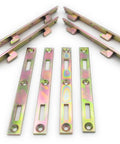 Heavy Duty Bed Rail Brackets Set Of 4 Quick Release Bed Post Fasteners Built Like A Tank For Stress Free Setup And Gonna Keep Your Frame Snug With Flawless Mortise Joint Alignment - zinc plated steel fasteners