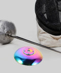 Colorful Fencing Guard For Foil Protection And Training Comfort pictured with fencing mask and foil; lightweight hand guard.