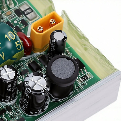 Close-up of Electric Scooter Mainboard Controller Replacement Part for MI4 Scooter with durable alloy and ABS PVC material.