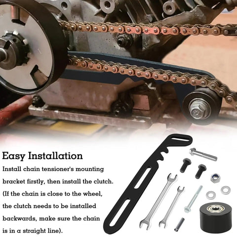 Chain Tensioner Adjuster With Roller And Wrench For Go Karts And Small Engines Built Tough Fits Predator 79cc 196cc