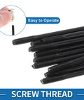 Black 14G 85Mm 304 Stainless Steel Bicycle Spokes Set for Mountain City and Road Wheels with Beefed Up Elbow Spokes 69Mm