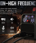 All In One 65 Amp Plasma Cutter Dual Voltage 110V 220V Non HF Non Touch Pilot Arc close-up showing control panel with settings