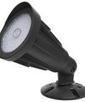 Heavy Duty Led Flood Light Sixteen Pack With Field Selectable 25 20 Or 15 Watts And Adjustable 3000 4000 Or 5000 Kelvin Lighting Delivers 1800 To 3000 Lumens For Outdoor Parking Lots And Job Sites In Matte Black Finish, close-up view of the light fixture's angled lens.