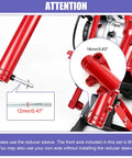 Beefed Up Mini Bike Front Suspension Forks Kit For Coleman CT200U installation details with 16mm bracket and 12mm axle