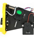 LED Indicator Flip Cover For Arcade Game Machines Anti EMI Durable Selector Switch With Yellow Finish Perfect For Doll Machines And Amusement Centers High Visibility Status Light And Reliable Scoring, side view