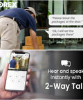 Person using Indoor WiFi Security Camera With Pan And Tilt 4MP HD Sensor 360 Degree Coverage Easy Setup Person Detection Two Way Talk.
