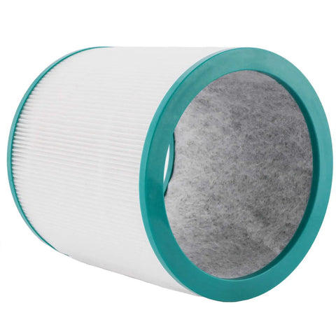 Cylindrical Replacement Filter For TP02 TP03 Pure Cool Link And Tower Purifier Works With 968126-03 showing outer HEPA material.