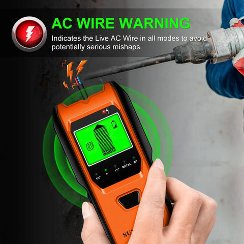 Handy Wall Scanner With Upgraded Smart Sensor And Crisp Audio Alarm Pinpointing Wood Joist Center Edge Metal Ac Wire Quick Draw Tool For Weekend Warriors Demanding Ace Performance Without Any Sweat Or Broken Gear On The Site