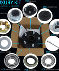 Trailer Hub Kit For 3500 Lbs 5 Lug Axles, 4.5 Inch Hub, Fits 1-1/16 To 1-3/8 Inch Spindles, 5 On 4-1/2, 84 Tapered Spindle components image
