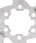 Close-up view of Rugged 120mm Stainless Steel Brake Disc Rotor Pad For Electric Scooters And Skateboards Replacement Parts