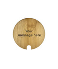Personalized Coffee Mug Warmer With Auto Shut Off Sensor Touch Smart Heating Coaster Desk Essential engraved round bamboo coaster.