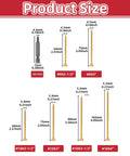 Epoxy Coated Wood Screws For Pressure Treated Lumber Kit Torx Drive Flat Head Self Tapping Screws With T25 Bit Size Chart