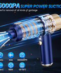 Powerful 16000Pa Handheld Cordless Vacuum Cleaner With 2 In 1 Air Duster and Vacuum for car interior and home cleanup