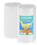 Two Pack 12 Inch By 72 Foot Nylon Bubble Wrap Roll Heavy Duty Three Sixteenths Inch Perforated Every Twelve Inches For Moving