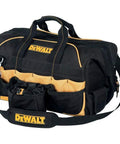 Rugged 18 Inch Tool Bag With 28 Pockets Including 3 Flap Pockets And A Drawstring Pocket Built From Heavy Duty Poly And Ballistic Fabric