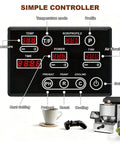 Dashboard display of 300G Home Coffee Roaster With Smoke Filter And Chaff Collector Electric Roaster For Light Roasts Space Saving Kitchen Buddy For Your Office Or Home Delivers Consistent Batch Roasting For Fresh Flavorful Brew showing controls and settings.