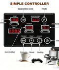 Simple controller interface of the Electric Air Coffee Bean Roaster With Adjustable Timer And Chaff Collector Compact 300G.