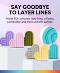 Assorted 3D prints demonstrating Matte Blue PLA Filament 1.75mm 1Kg Spool For Easy No Fuss 3D Printing Low Warping Frosted Matte Finish Smooth Surface Conceals Layer Lines Plus Or Minus 0.02mm Accuracy Fits Most FDM Printers.