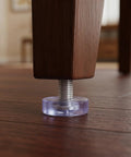 Adjustable Furniture Feet Set With M6 Threaded Screws, 40 Pieces, 18mm PVC And Metal Levelers For Garden Furniture And Cabinets in use