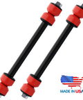 Pair Front Sway Bar Stabilizer Links For Ford Explorer Mountaineer Ranger Ram 1998 1999 2000 2001 2002 2003 2004 2005 29.5mm Bar With USA Made Bushings Rugged Heavy Duty Upgrade, black sway bar links with red bushings