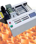 Tiuheyo Automatic Pipe Cutter Machine MCU Controlled Heat Shrink Tube Trimmer for wax tubing, stainless steel, precision tool view.