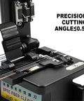High Precision Optical Fiber Cleaver Cutters For Fusion Splicers, showing precision cutting angle mechanism for neat fibers.