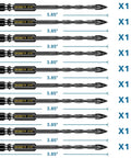 10 Pack Three Sixteenth Inch Masonry Drill Bits With Cross Tungsten Carbide Tip And Hex Shank Dope Set For Tile Brick