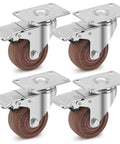 3 Inch Heavy Duty Casters Wheels Set Of Four With Brakes 1400 Pounds Capacity Glass Filled Nylon Heat Resistant To 475 Fahrenheit Industrial Castors For Workbench High Temperature Casters For Heavy Equipment And Mobility