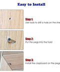 Installation steps for Nickel Plated Shelf Pins Set Of 50 5mm Diameter Fits 1/5 Inch Holes Ideal For Cabinets Shelves Bookcases And Closets