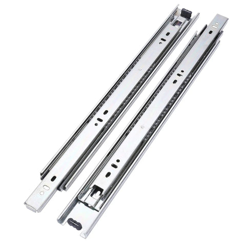 10 Pairs Of 12 Inch Full Extension Drawer Slides With Ball Bearing, Side Mount, Heavy Duty 100 Lb Capacity, Steel Construction