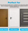 Wooden, UPVC, and metal doors suitable for WiFi Tuya Smart Access System Kit With Waterproof RFID Touch Keypad Door Lock.
