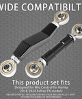 Harley Brake Lever And Shift Linkage Set For 2018 To 2025 Softail With Mid Controls Fits Fat Boy Heritage Classic Low Rider S Softail Slim Breakout Fat Bob Street Bob FXBBS FXLRS FXLRST FXRST FXST Black, black stainless steel linkage with Heim joints