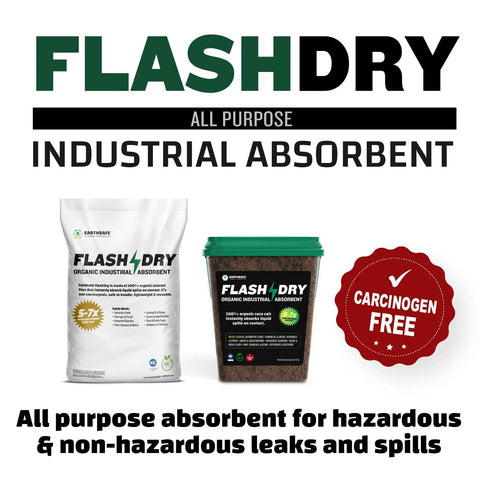 All Purpose Organic Industrial Absorbent Bucket With Six Containers For Fast Liquid Spill Cleanup, No Sweat Heavy Duty Shop Floors, Lightweight Refillable Kit, Osha Certified