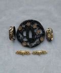 Samurai Sword Koshirae Tsuba Fuchi Kashira Menuki Set Alloy DTZH Series For Custom Build 19 48 With Tsuba Size 8 9 Cm Width