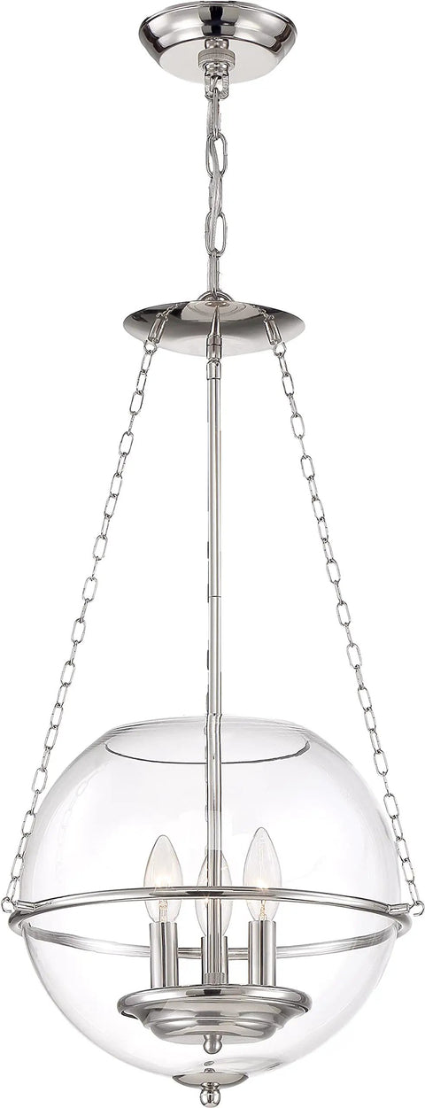 Odyssey Mini Pendant Light In Vintage Brass Finish With Clear Glass, 1 Light Fixture, classic retro style, ceiling mount