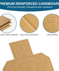 Close-up of triple-layer B flute cardboard for 22 Pack 15 By 9 Inch Silhouette Cardboard Targets For Shooting Range Practice And Competitions With Paster, Tear Resistant