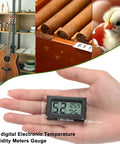 24 Pack Mini Digital Hygrometer Thermometer Indoor Humidity Monitor Temperature Humidity Gauge With Fahrenheit Readout For Greenhouse Garden Cellar Closet Easy At A Glance And Real Time Environmental Tracking, black 48mm digital meter in hand