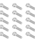 Twenty Piece Set Of Heavy Duty Lifting Eye Bolts Made From 304 Stainless Steel Durable And Corrosion Resistant For Machinery Lifting Accessories Hoists Rigging Indoor Outdoor Use, 20 bolts