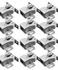 12 Pack Stainless Steel Cabinet Door Latch Double Roller Bead Roller Catch For Cabinets And Doors Easy To Install