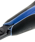 Flush Small Head Side Cutter with Ergonomic Micro Touch Handles, 5.33" length, close-up of jaw and handles for jewelry wire and cord cutting.