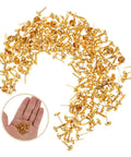 200 Pieces Metal Paper Fasteners Brads Set For Paper Crafts And Scrapbooking Decorative Clips Miniature For Wrapping Clamps