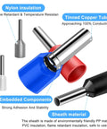 Pro Grade 600 Piece Wire Ferrule Terminal Kit With 7 Sizes And 7 Colors AWG 22 To 10 Copper Crimp Ferrules Nylon Insulated Terminal Ends