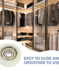 Rock Solid Replacement Sliding Door Wheels With Heavy Duty Nylon And Steel Build Ultra Quiet Zero Friction Caster Rollers in closet.