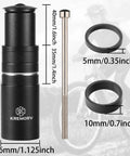Bike Stem Riser Extender Aluminum Alloy Fork Stem Adapter for MTB Mountain Road BMX Bikes, 115mm version with 2 spacers.
