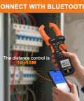 Bluetooth Clamp Meter For Electricians And DIY Projects TRMS 6000 Counts with app connectivity and live data display