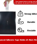 Brandzini clear weather-stripping tape for door drafts; transparent silicone strip, 2 packs of 10 m, strong adhesive.