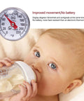 Instant Read 1 Inch Dial Thermometer For Coffee Nerds, Coffee Drinks And Milk Foam, Stainless Steel And Easy To Clean, Ranges From 0 To 220 Fahrenheit, Fast Accurate Read For Home Barista Use, 1-inch dial